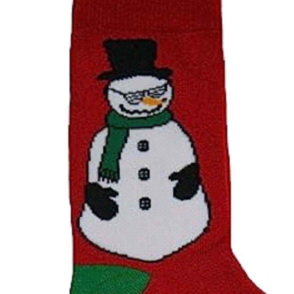 Holiday Christmas Snowman Red & Green Women's Socks - 9-11 - NWT - Image 2 of 3