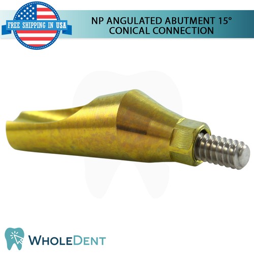 10x NP Conical Connection Angulated Abutment 15° Titanium Dental instrument Tool - Picture 3 of 3