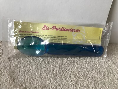 Eis Portionierer  blau neu OVP Eislöffel Kunststoff