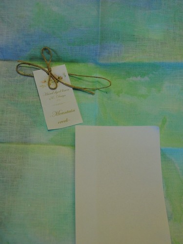 Hand Dyed Linen "E Design" YOU CHOOSE COLOR AND SIZE - Picture 10 of 16