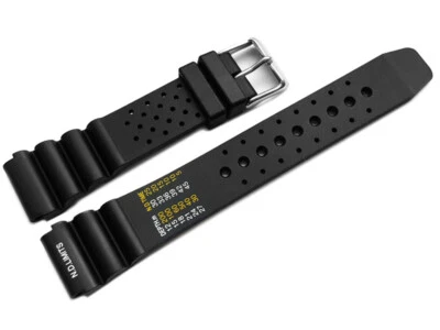 Bracelet montre - silicone massif - noir 18mm 20mm 22mm 24mm NEUF - Photo 1/2