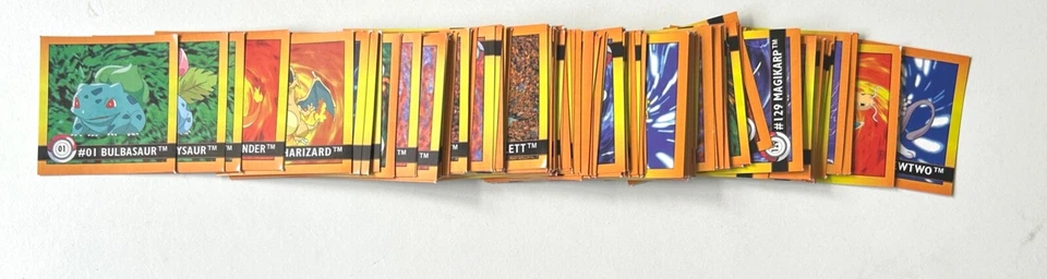 Rare 1999 Pokemon  Artbox Series 1 Stickers Complete Set X150 - Pack Fresh NM - Image 3 of 4