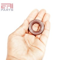 EAI 20x35x5mm FPM/FKM Oil Shaft Rotary Seal w/ Stainless Steel Spring Dbl Lip
