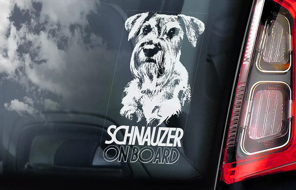 Schnauzer car decals cheap