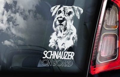 schnauzer car decals
