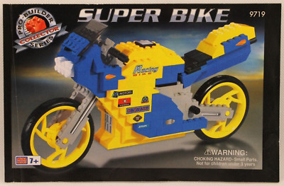 Mega Bloks ProBuilder Super Bike 9719 Booklet Instructions Manual Only 2000 Vtg