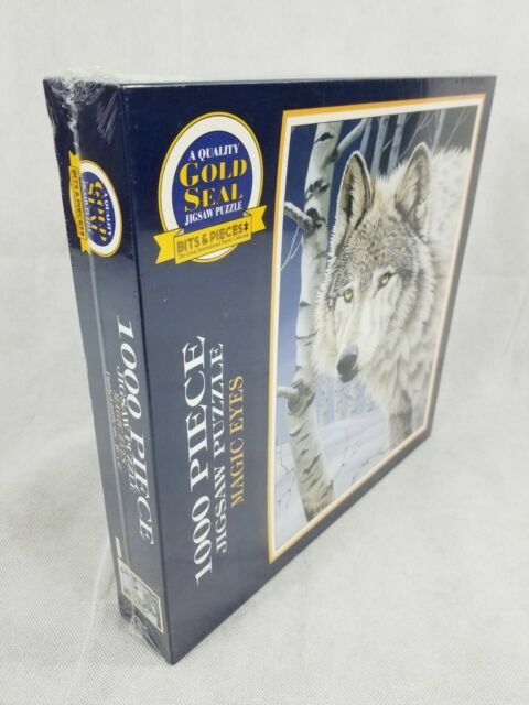 Bits And Pieces 1000 Piece Puzzle Magic Eyes Wolf In Woods X 27 For Sale Online Ebay