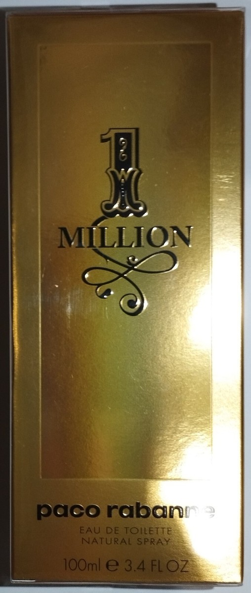 PACO RABANNE — 1 MILLION For Men EDT — 100 ml 3.38 fl oz — New in