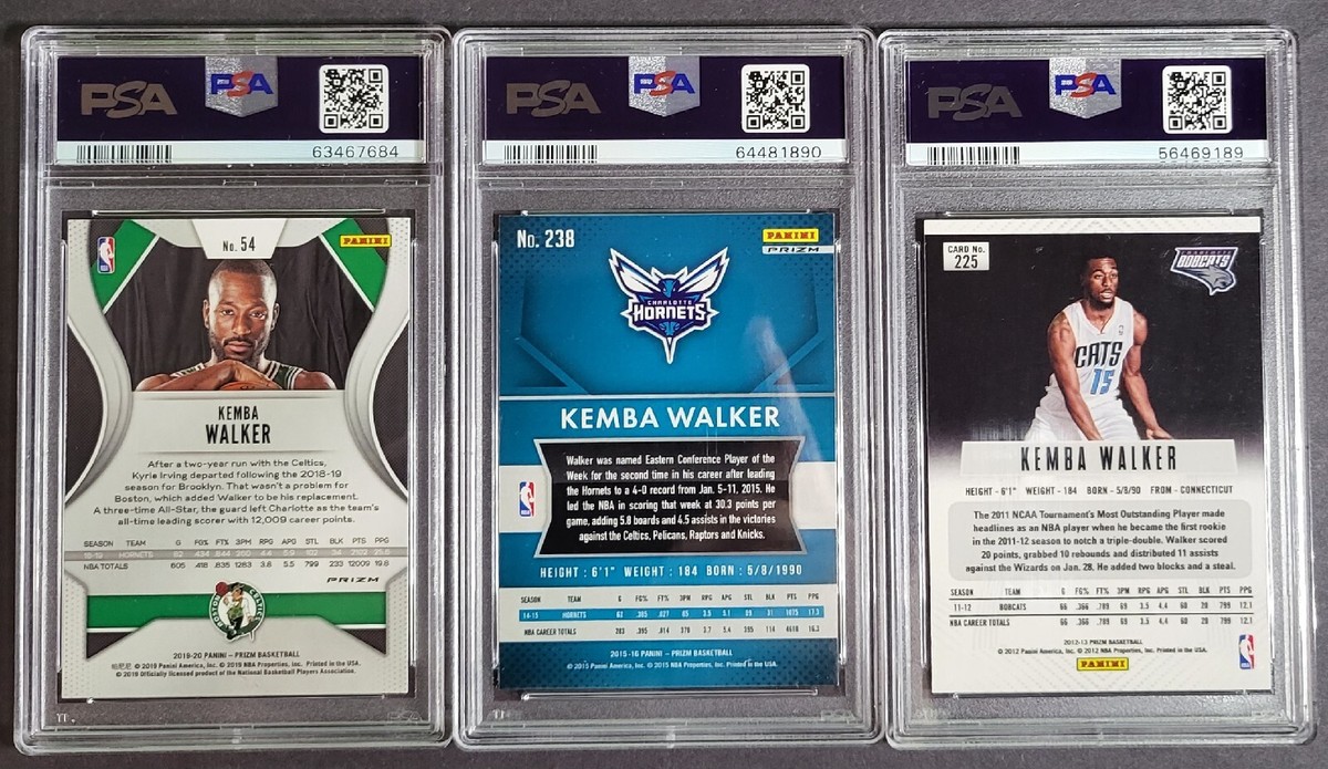 Kemba Walker 2012 Prizm Rookie #225 2015 RWB #238 2019