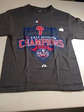 PHILADELPHIA PHILLIES MLB 2009 NLDS CHAMPIONS YOUTH TEE SHIRT FREE SHIPPING