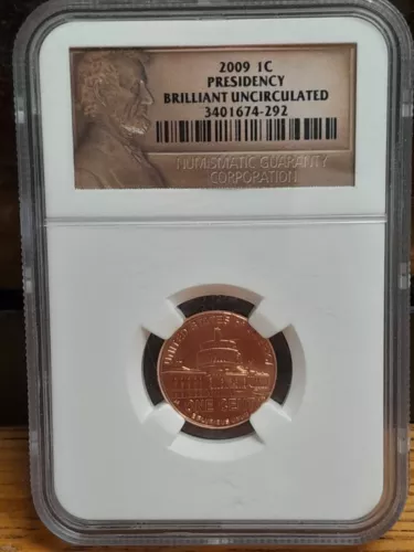 2009 NGC brilliant uncirculated Lincoln Presidency Cent Penny