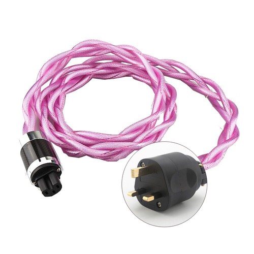 Hi-end OCC Silver Plated Cord with US/EU/AU/UK Power Plug HIFI Audio Power Cable - Picture 9 of 9
