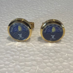 Authentic TF est. 1968 Rose Gold Plated Moon and Sun Phase Cufflinks Model: CMP-PR01