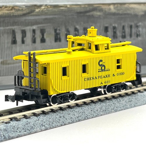 Roco escala N 28962 Chesapeake Ohio cúpula forrada de madera caboose C&O A616 | Condition: Used