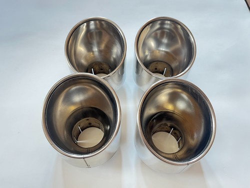 Nissan Genuine R35 GT-R GTR Titanium Exhaust Tips 4 Pieces OEM - Picture 2 of 14