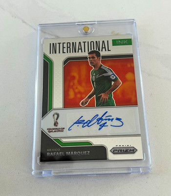 2022 Panini Prizm World Cup Rafael Marquez International Ink Auto I-RM Mexico