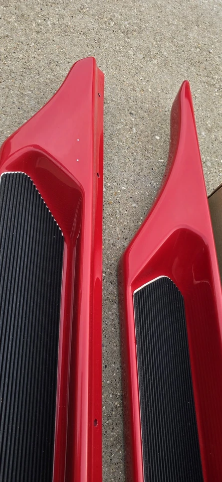 35018 NOS Lund StepMates de fibra de vidro degraus de caminhão compatível com Nissan 87-93 Pickup vermelho - Imagem 4 de 4