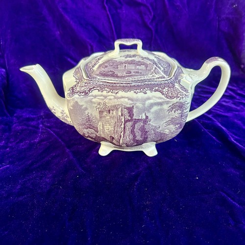 Johnson Bros. Old British Castles Vintage Lavender Purple Teapot Collectible - Picture 13 of 13