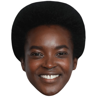 Wunmi Mosaku (Smile) Big Head. Larger than life mask.