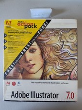 Adobe Illustrator 7.0 Action Pack Mac OS Vintage Big Box Rare Variant Bundle