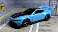CUSTOM Blue Ford Mustang GTD   •   Chrome Real Riders   •   2026 Hot Wheels