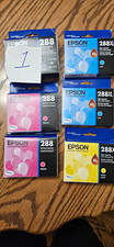 Epson Genuine 288/288XL Inkjet Ink Cartridges Lot of 6 Black Cyan Magenta Yellow