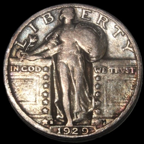 1929-S 25C Standing Liberty Quarter- CHOIE VF / FREE SHIPPING- SMH-192