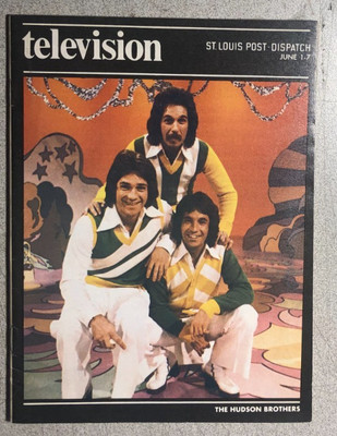 TV MAGAZINE St Louis (MO) Post-Dispatch June 1 1975 The Hudson Brothers cover