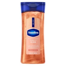Vaseline Glazed and Glisten Sunlit Glow Body Gel Oil Vanilla Cocoa Shimmering