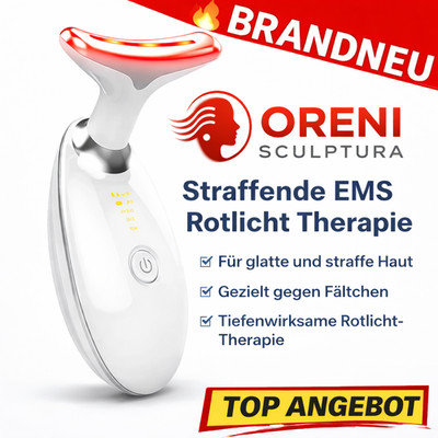 Oreni  Sculptura EMS Rotlicht Gerät Facelifting Gesicht Anti Aging gegen Falten