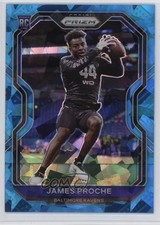 2020 Panini Prizm Rookie Blue Ice Prizm 25/99 James Proche #382 3g6