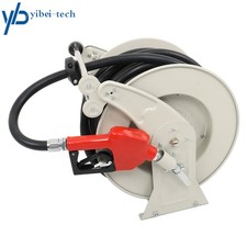 Diesel Hose Reel 3/4"  66' Auto Refueling Nozzle Gun Fuel Hose Reel Retractable