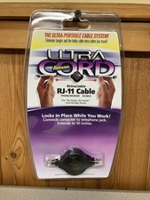 Ultra Retractable Cord Retractable Network RJ-11 Cable 50 Inch Phone/Modem