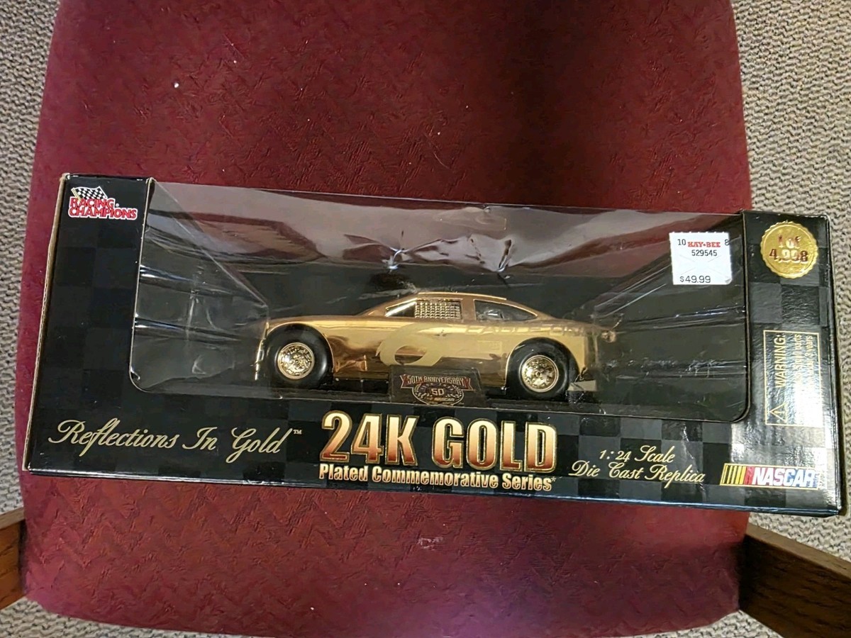 RACING CHAMPIONS NASCAR 50th ANNIVERSARY 1:24 24K GOLD PLATED