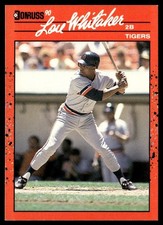 1989 Donruss Lou Whitaker Detroit Tigers #298
