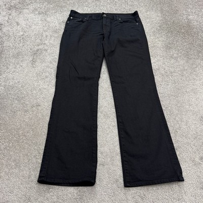 Lucky Brand Sundown Bootcut Denim Jeans Women 32x31 Black Mid Rise Cotton Casual