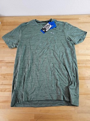 L / LARGE - GREEN - PUMA Men's Short Sleeve Active Tee T-Shirt