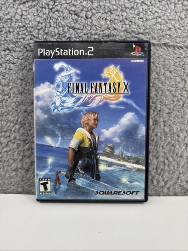 Final Fantasy X (Sony PlayStation 2, Black Label) CIB WORKING w/REG - Afbeelding 1 van 9