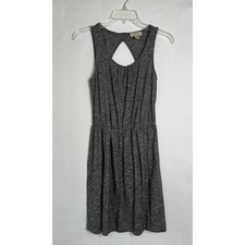 Ann Taylor LOFT Open Back Jersey Sleeveless Tank Top Dress Marl Gray Size XS