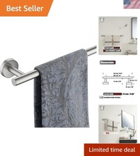 Bath Towel Bar, 20.5 Inch 304 Stainless Steel Thicken 0.8mm Towel Rack Bathro...
