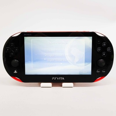 5-258 PSVITA PCH-2000 レッド/ブラック Sony Playstation PS Vita Red Black PCH-2000 Console only PSV Slim