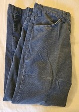 Vtg 1984 Levi's Corduroy Pants Mens 35x27 Light Navy White Tab Straight Leg