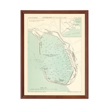 Old Map of Lyttelton 1889 - Vintage New Zealand Art Wall Dec