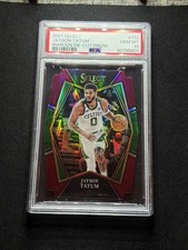 2021-22 Select Premier Level Jayson Tatum #172 Maroon Prizm Die-Cut /175 PSA10