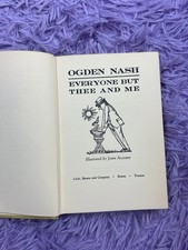 Ogden Nash Everyone But Thee and Me Illustrated by John Alcorn Vintage Book