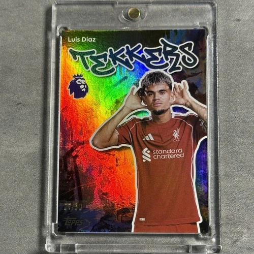 2025 Topps Premier League Soccer Gold Rainbow Luis Diaz #180