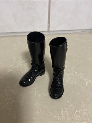Hot Toys MMS774 Terminator 2 ~ 1/6 Scale T-1000 Motorcycle Boots x2 (LOOSE)