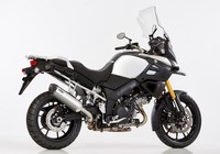 Shark DSX-5 Auspuff Silber Passend FüR Suzuki V-Strom 1000 2017-2019