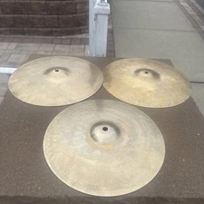 Lot of 3 Cymbals Estate Sale 13x2 And 12 Inch No Markings