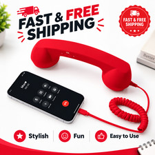 Retro Phone Handset,Retro Phone Handset for iPhone and Android,Type-C for Phones